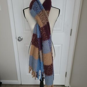 NWOT Ann Taylor Multicolor Plaid Scarf